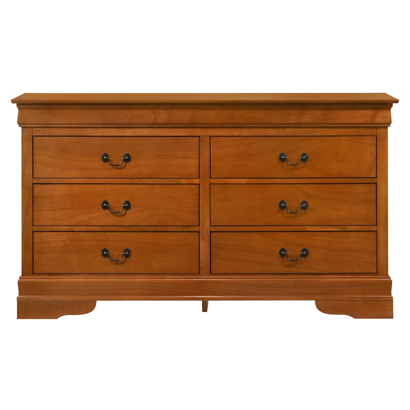 Louis Phillipe 6-drawer Bedroom Dresser