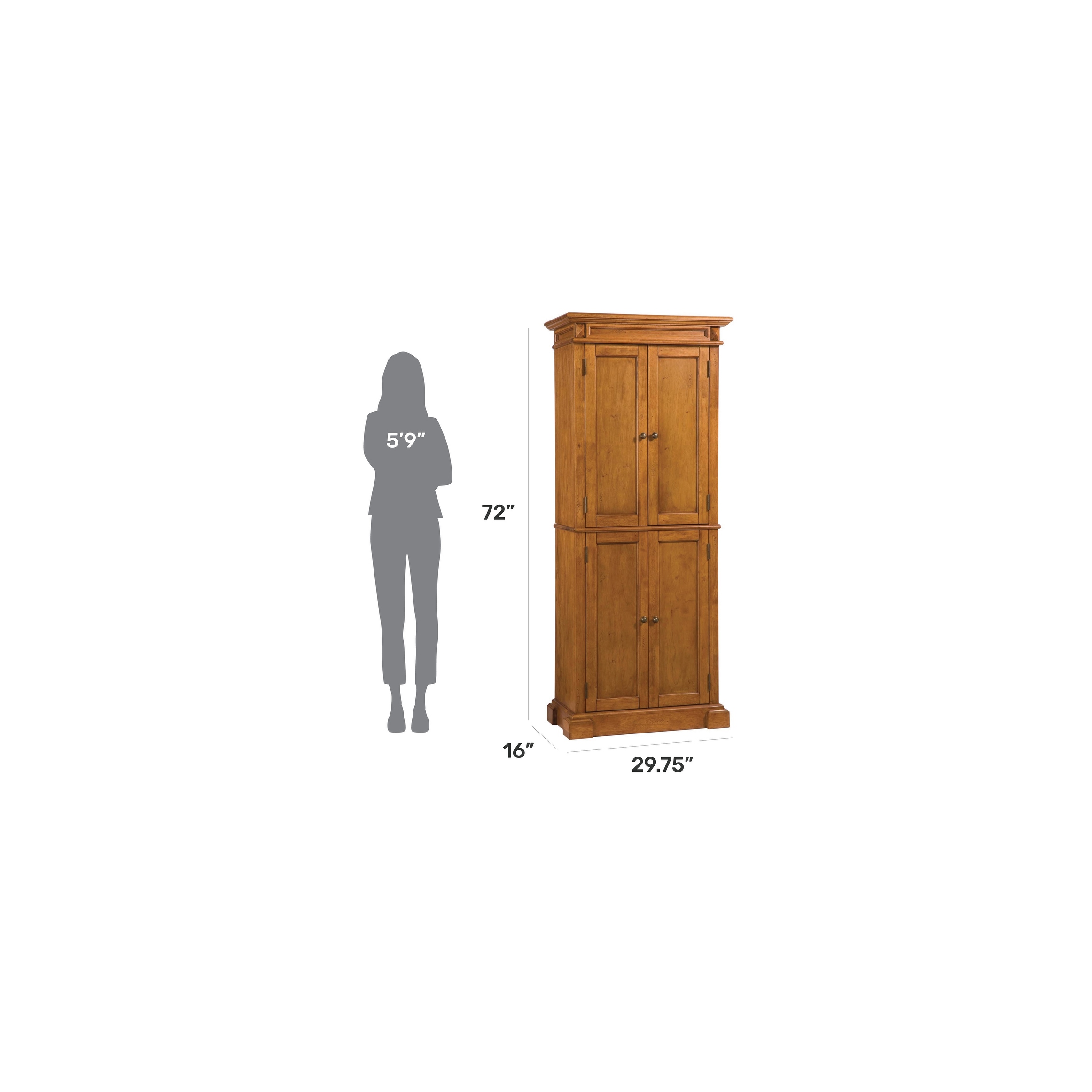 Americana distressed oak pantry shop by home styles