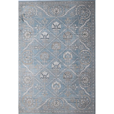 Bashian Bella Light Blue Transitional Area Rug