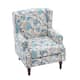 Upholstered Nailhead Trim Armchair Wingback Accent Chairs Set of 2