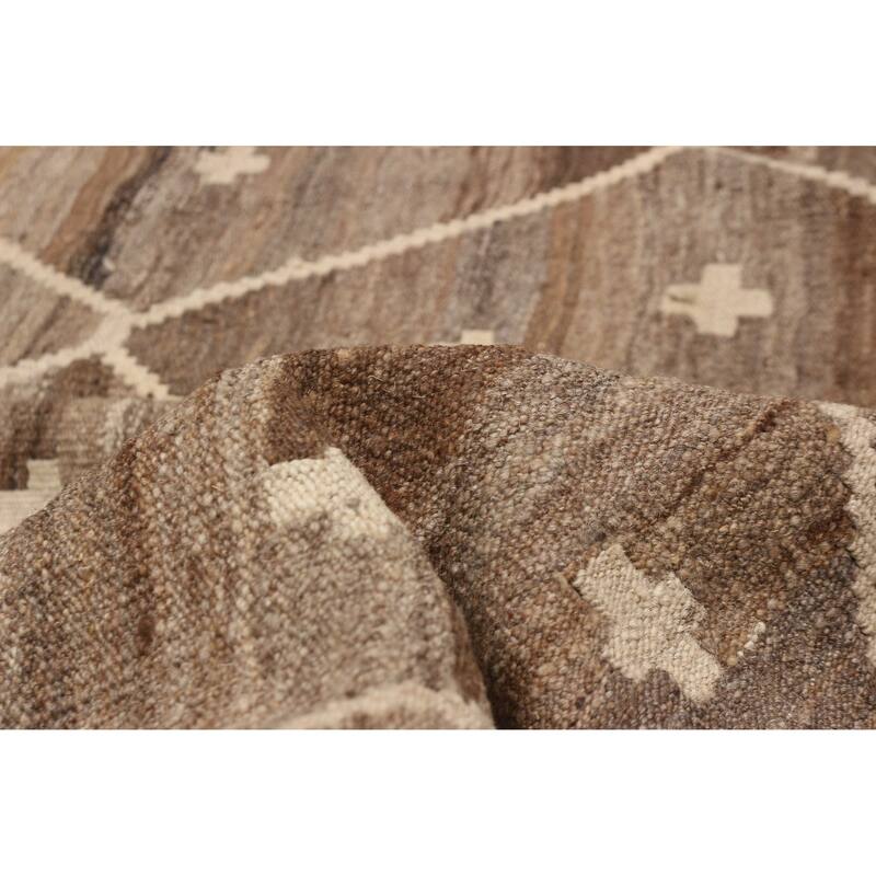 Sivas Brown Kilim 6'8" x 9'11" - 6'8 x 9'11