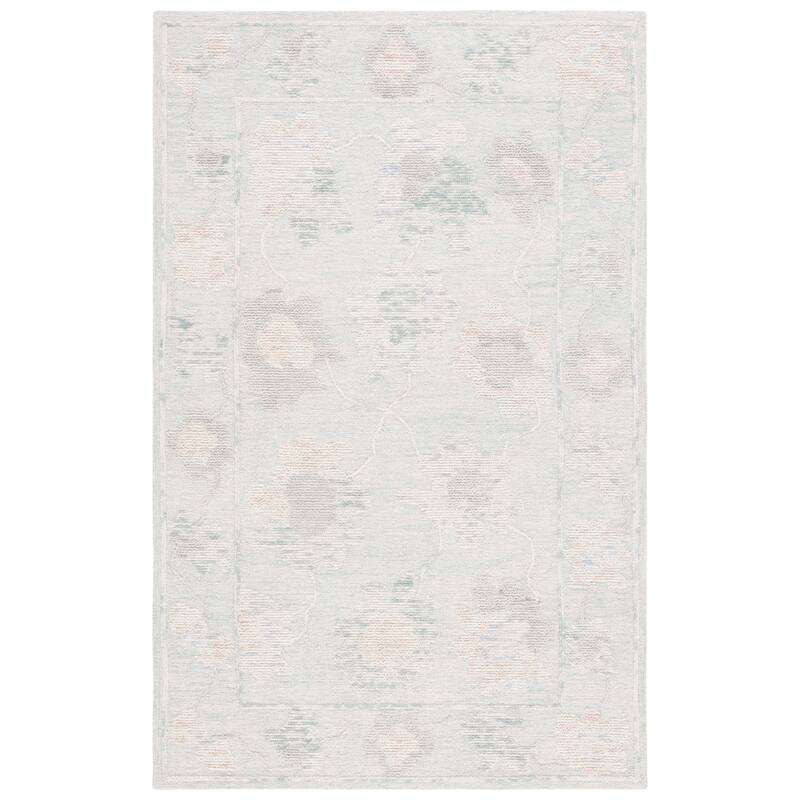 SAFAVIEH Handmade Abstract Fabiana Wool Rug - 4' x 6' - Beige/Grey