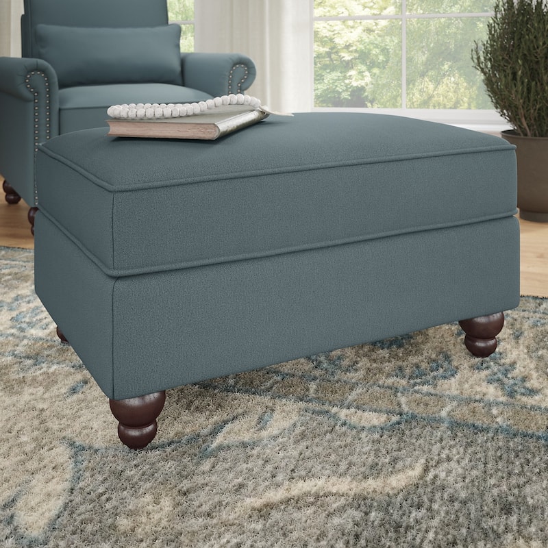 Bush Furniture Coventry Large Upholstered Storage Ottoman