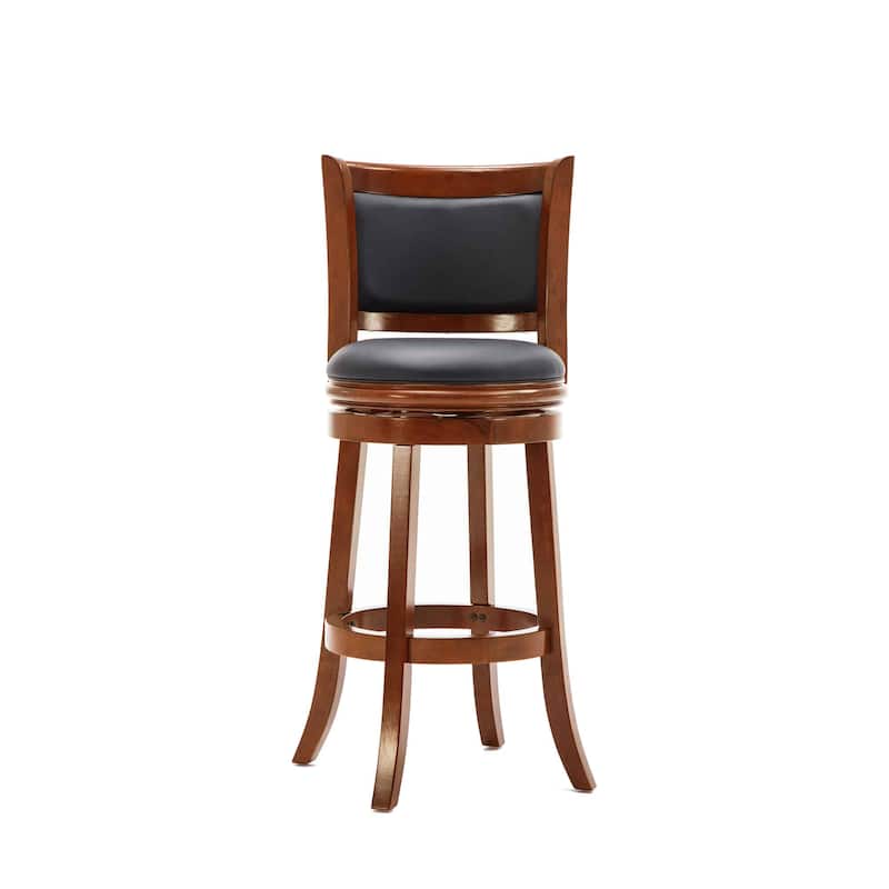 Augusta Wood Indoor Swivel Barstool