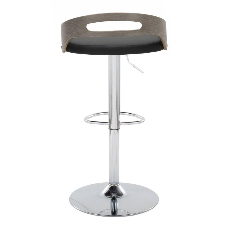 Carson Carrington Simon Adjustable Bar Stool with Oval Footrest (Set of 2)