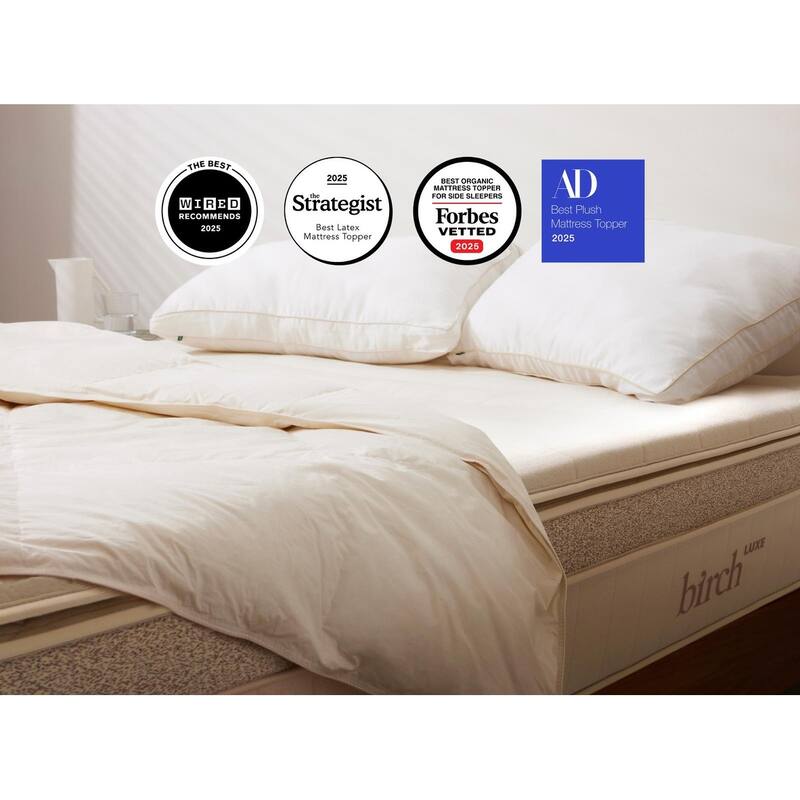 Helix Birch Plush Organic Mattress Topper