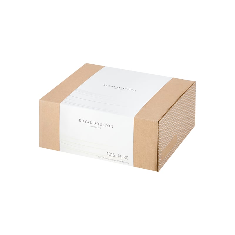 Royal Doulton 1815 Pure Mug 13.5floz White, Set of 4