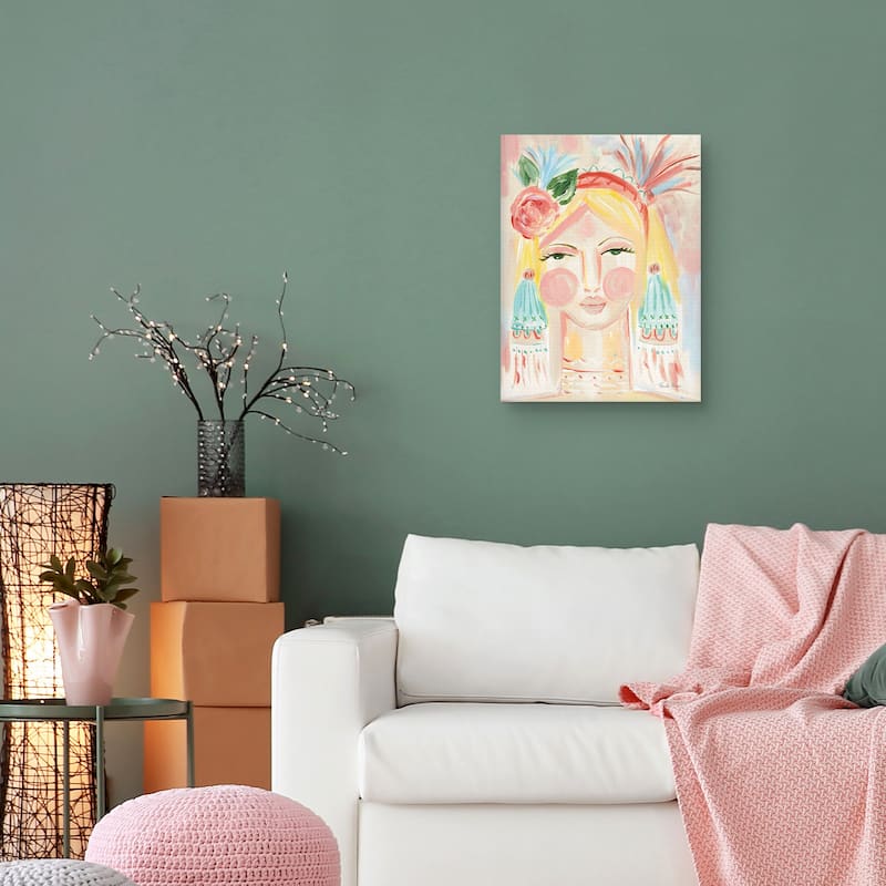 Fresh Face II Neutral Canvas Art Print
