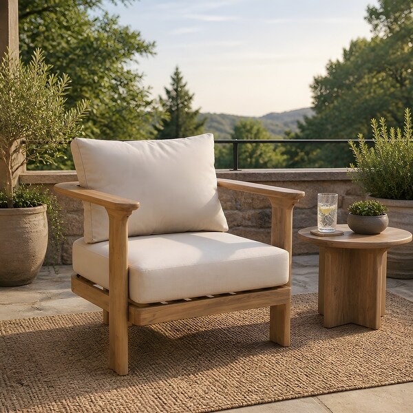 Christopher Knight Home - Cedar Outdoor Club Chair, Acacia Wood