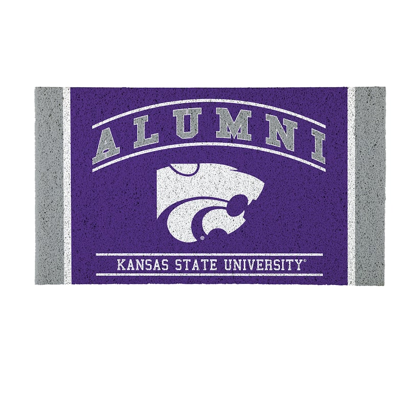 28 in. x 16 in. Kansas State University Alumni Full Color PVC Door Mat