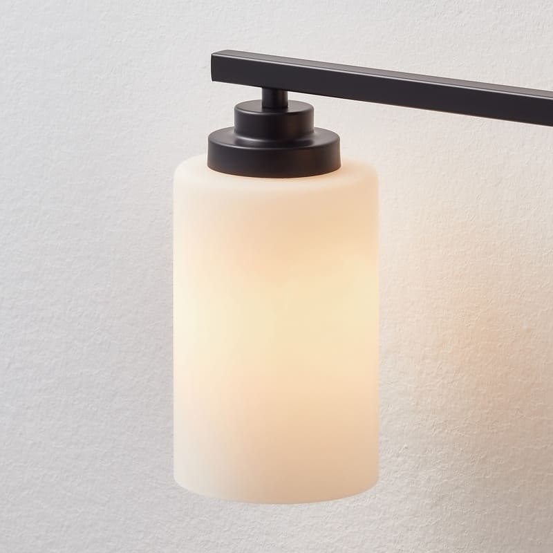 KAWOTI 3-Light Dimmable Bathroom Vanity Light with Frosted White Glass