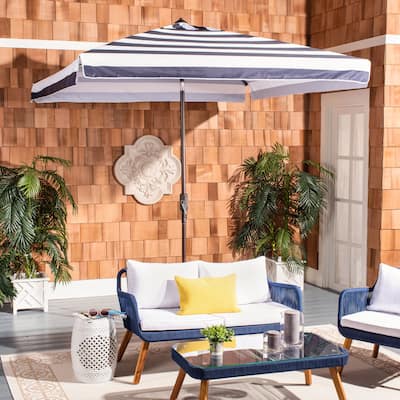 SAFAVIEH Outdoor Living Elsa Fashion Line 7.5 Ft Square Umbrella