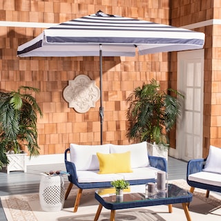 SAFAVIEH Outdoor Living Elsa Fashion Line 7.5 Ft Square Umbrella