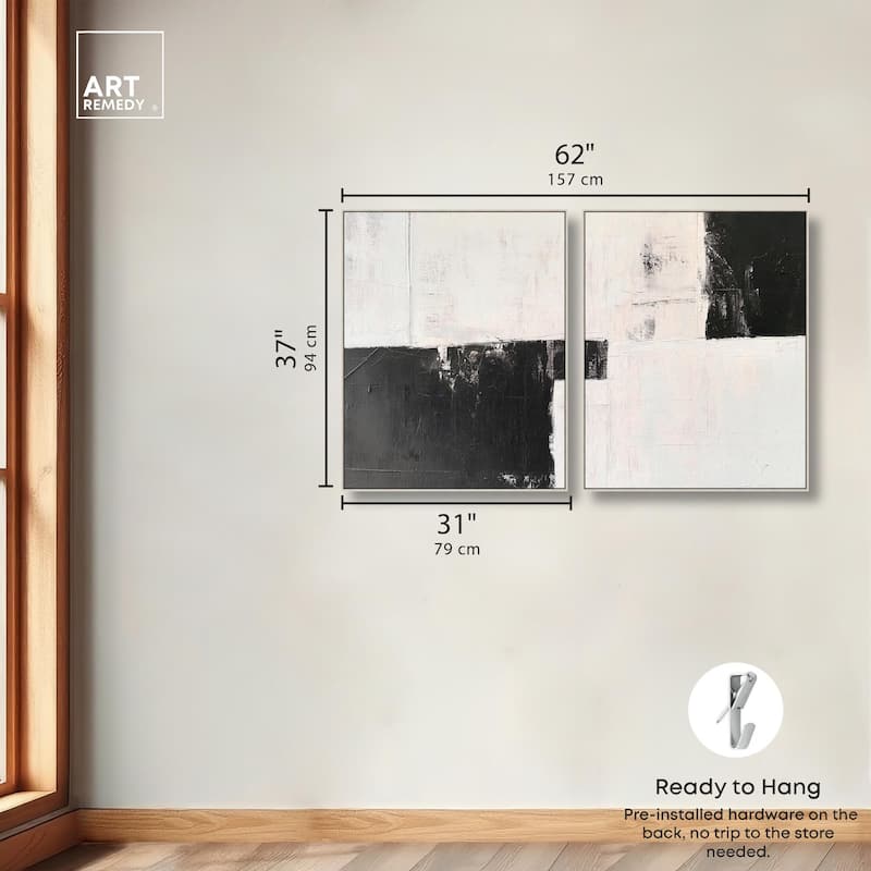 Shattered Symmetry II Canvas Set of 2 by Art Remedy