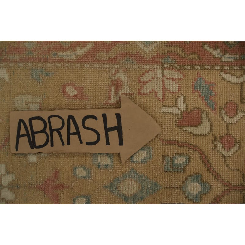 Hand Knotted Oriental 100% Wool Carpet Traditional All-Over Brown Ziegler Area Rug - 3' 10'' X 1' 11''