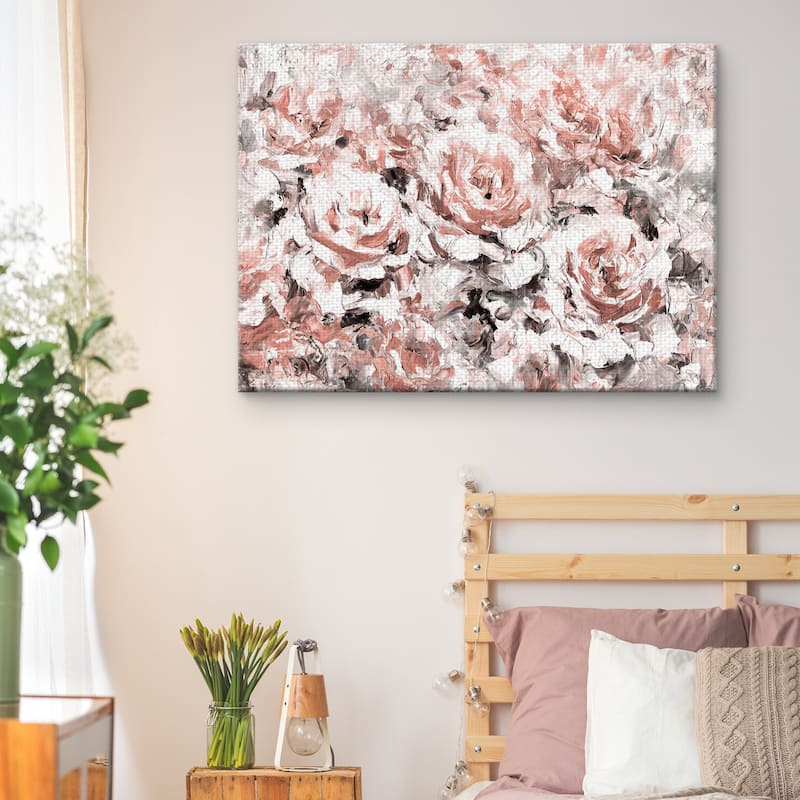 Le Jardin Blush by Belle Maison Canvas Art Print