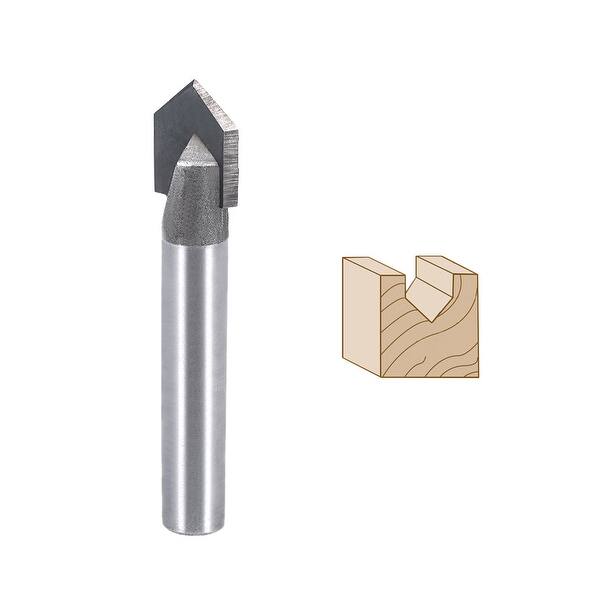Shop Router Bit 1 4 Shank 3 8 Dia 90 Degrees V Type End Mill
