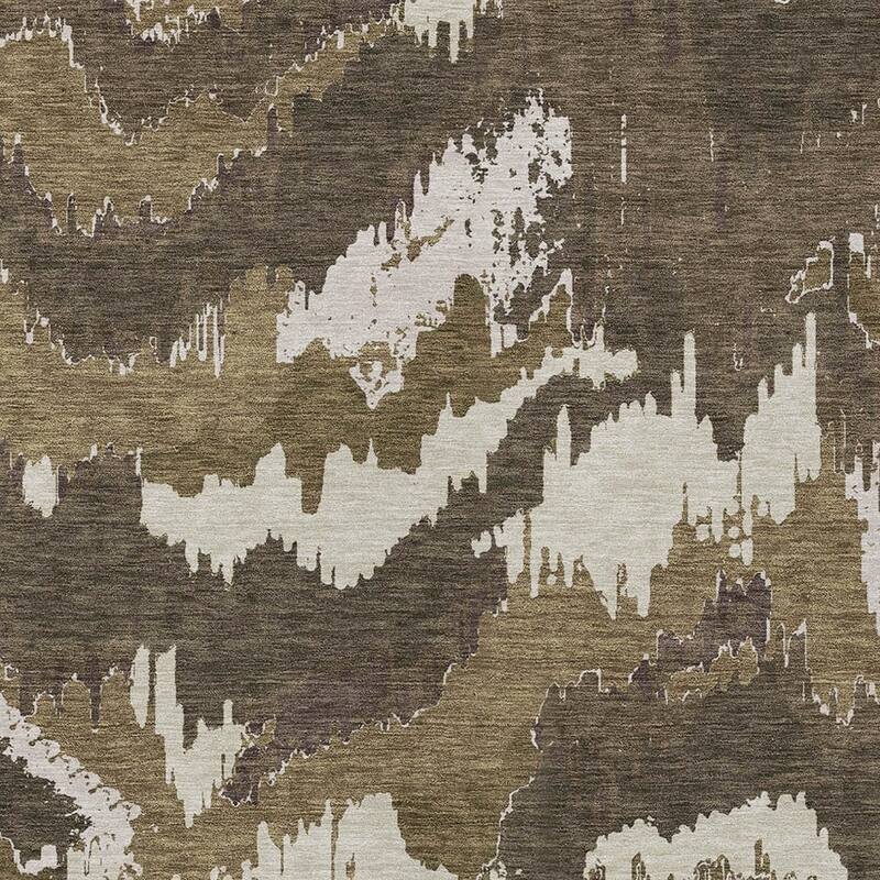 HomeRoots Abstract Transitional Rectangle Outdoor Rug