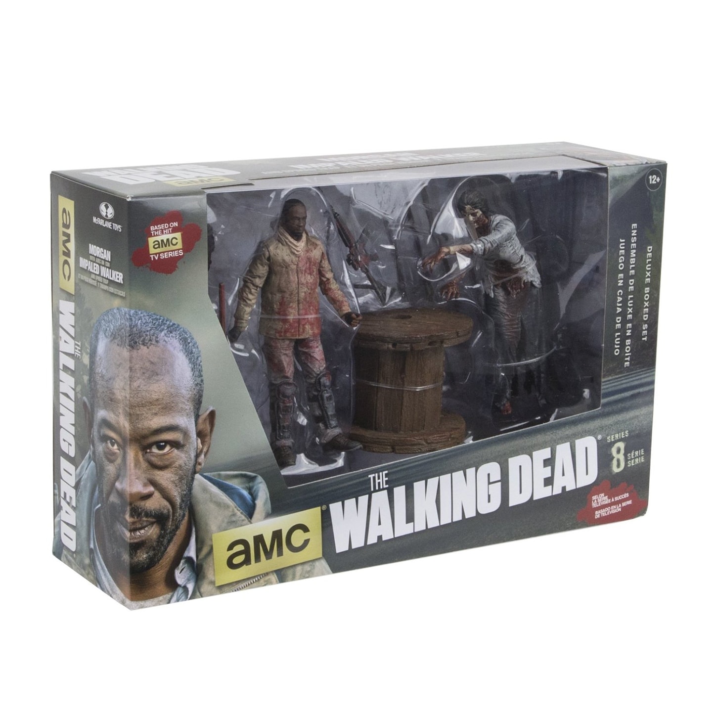Shop The Walking Dead Deluxe Action Figure Set Morgan Impaled Walker And Spike Trap Multi Overstock
