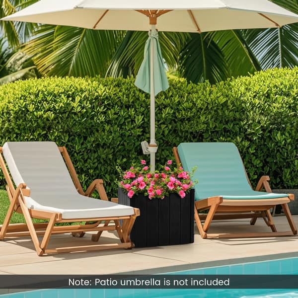 Gymax Rolling Fillable Umbrella Base/Planter, Crack-resistant - Bed Bath &  Beyond - 42718141