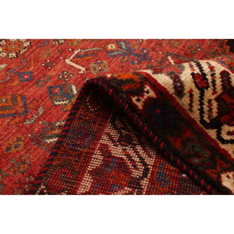 ECARPETGALLERY Hand-knotted Melis Vintage Red Wool Rug - 5'4 x 8'2