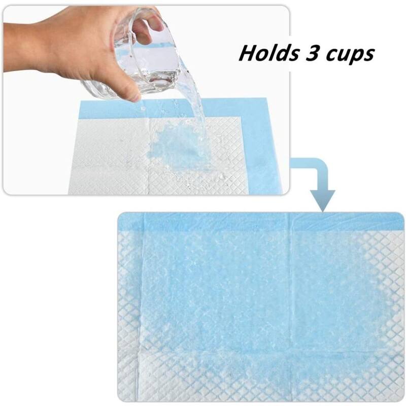 13 X 17.7 Super-Absorbent Waterproof Pet Pad 20-Count Large-Size - Blue - 13 X 17.7