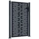 preview thumbnail 2 of 6, vidaXL Garden Gate Decorative Door Outdoor Anthracite Steel Square Design - 43.3 x 61.0"