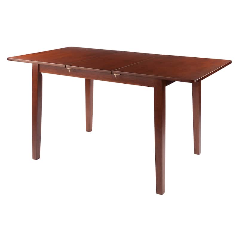 Darren Dining Table, Extension Top, Walnut - 56.93 x 31.5 x 29.29 inches