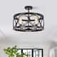 Shacer 3-light Hood Design Ceiling Lamp