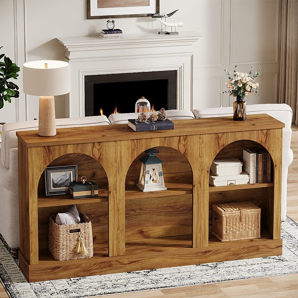 TV Stand for 55/60/65 Inch TV, Farmhouse Country Entertainment Center