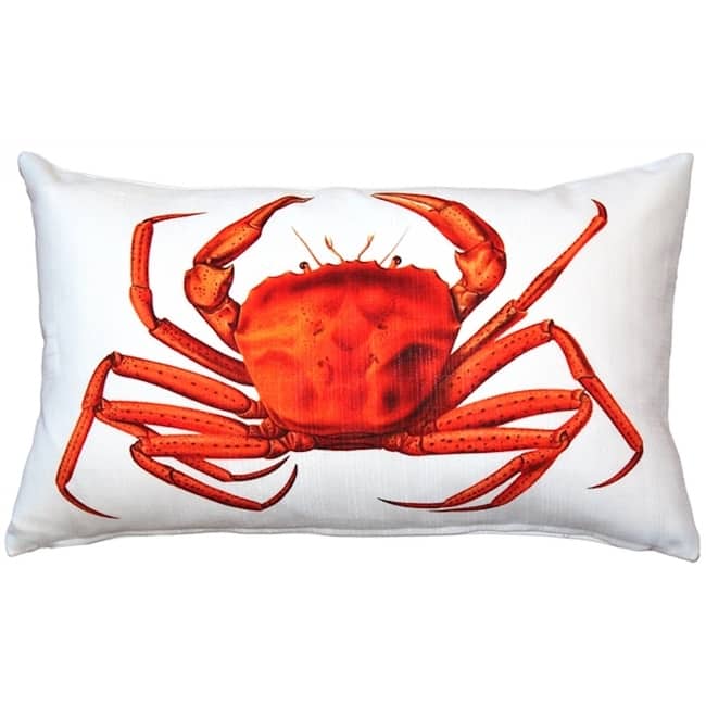 Crab 12x19 Throw Pillow with Polyfill Insert