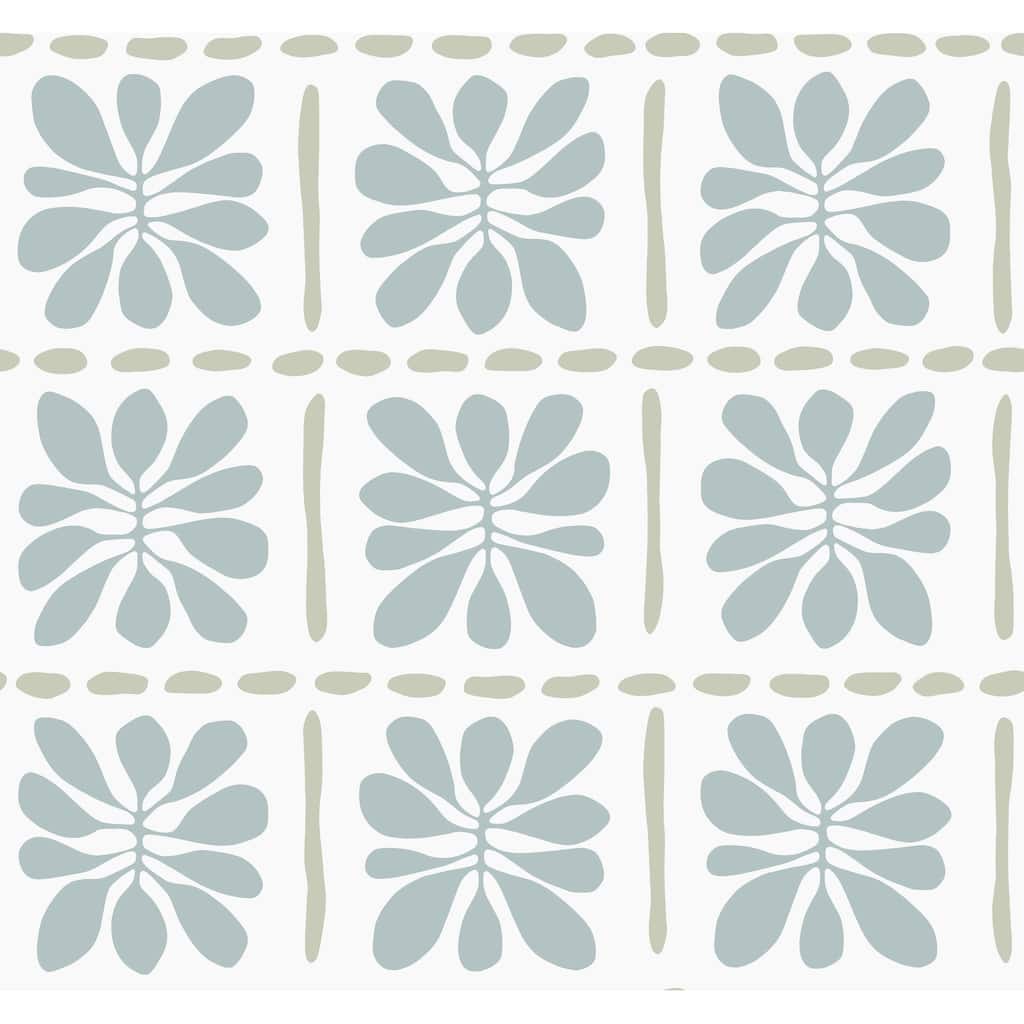 York Wallcoverings Mimosa Fleur Mineral Wallpaper