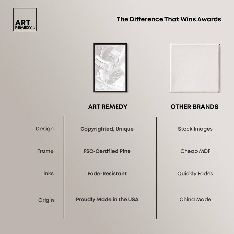 Thick White Texture II Canvas by Art Remedy