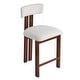 preview thumbnail 16 of 23, Christopher Knight Home - Ava Stylish Upholstered Round Counter stool with Low Back (Set of 2) - 21''L x 20''W x 38''H