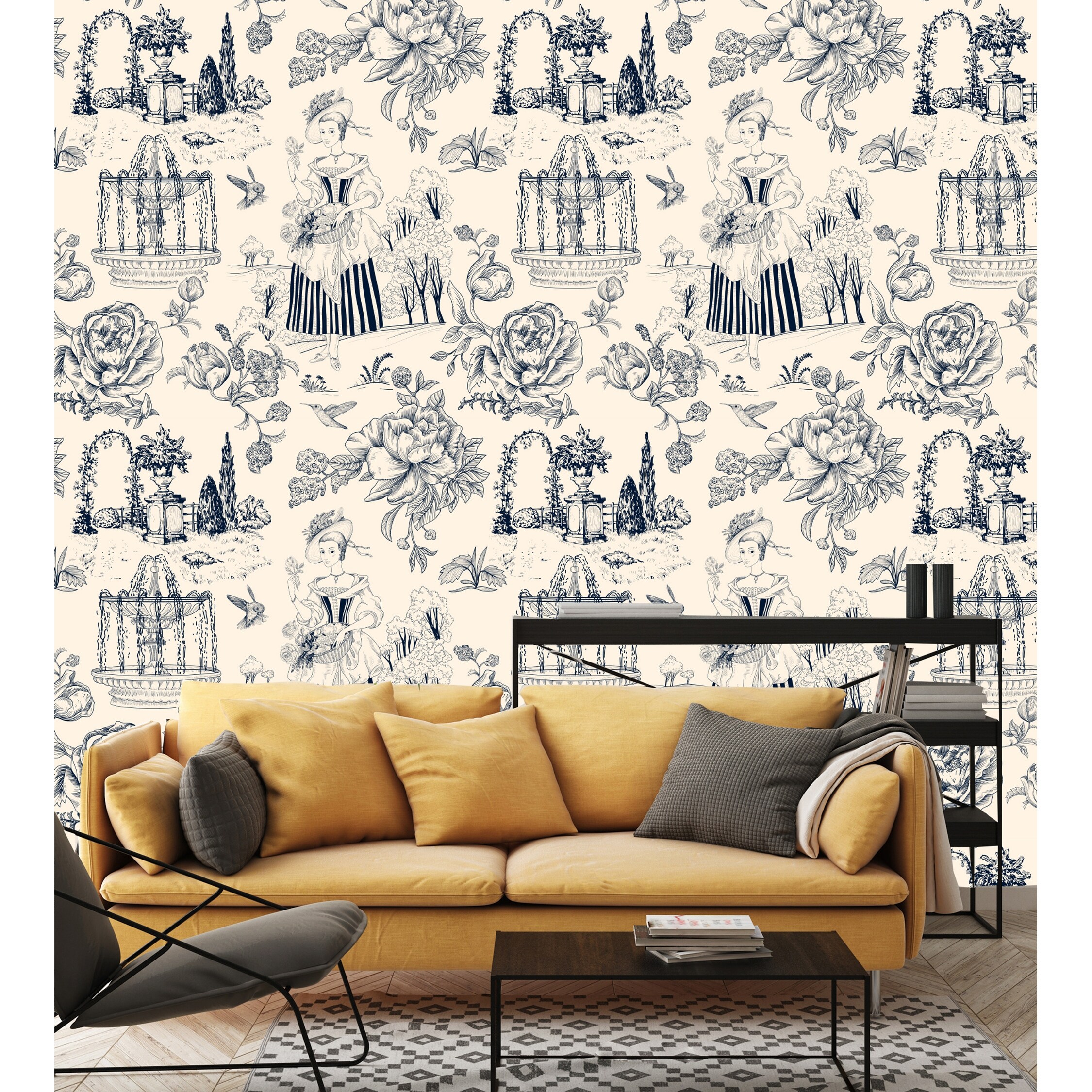 Details more than 77 toile peel and stick wallpaper super hot in