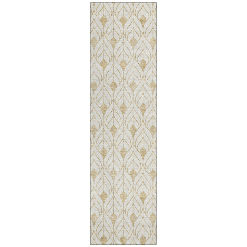 Machine Washable Indoor/ Outdoor Chantille Contempoary Geo Rug