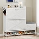 preview thumbnail 27 of 46, Moasis Shoe Storage Cabinet with Drawers Entryway Shoe Storage