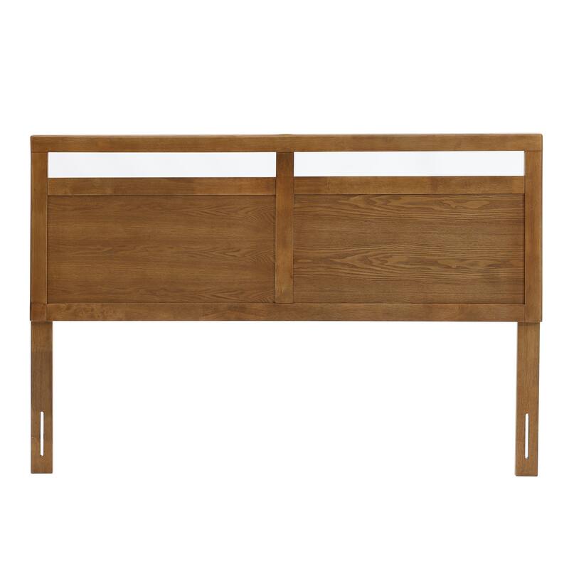 Farmhouse Double Panel Wood Headboard, King or Queen