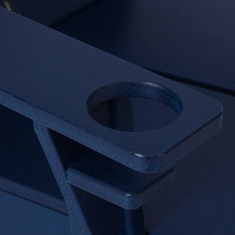 Coastin Modern Poly Adirondack Chair (Set of 2), Black