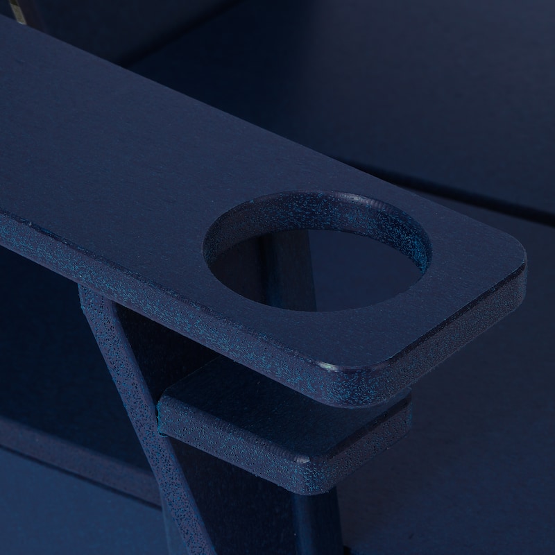 Coastin Modern Poly Adirondack Chair (Set of 4), Black