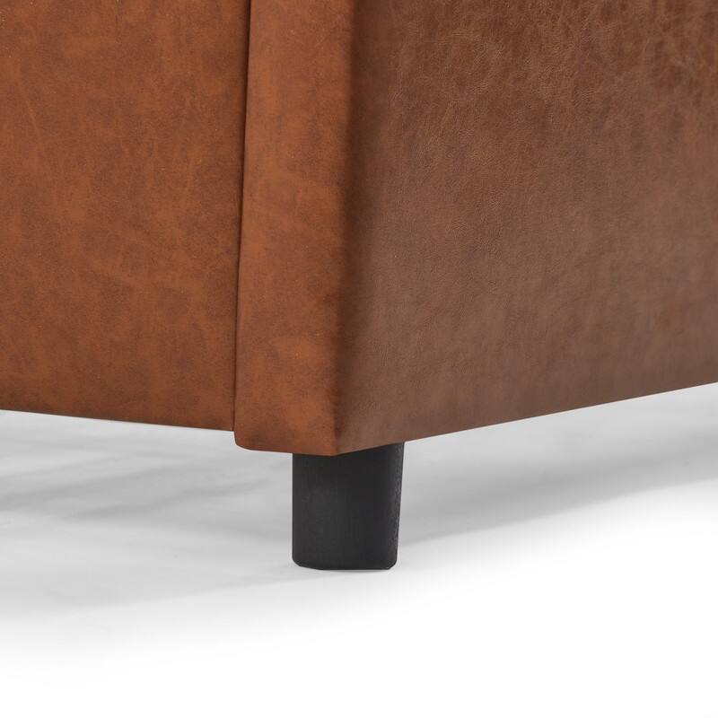 78" buckle-shaped backrest, sponge soft bag, with four storage drawers, comfortable and elegant
