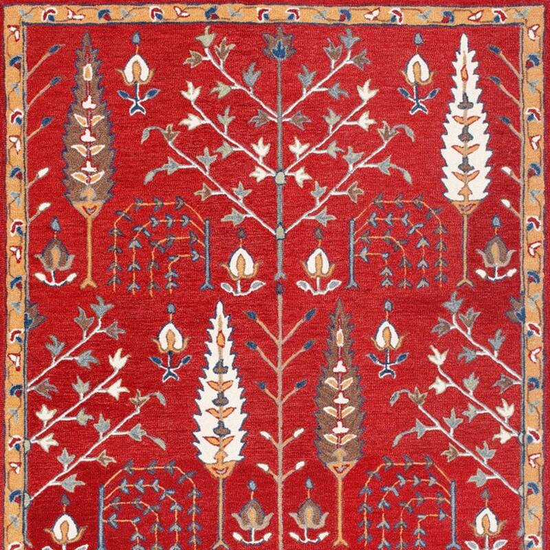 Dahoy Hand Tufted Floral Traditional Area Rug By HomeRoots