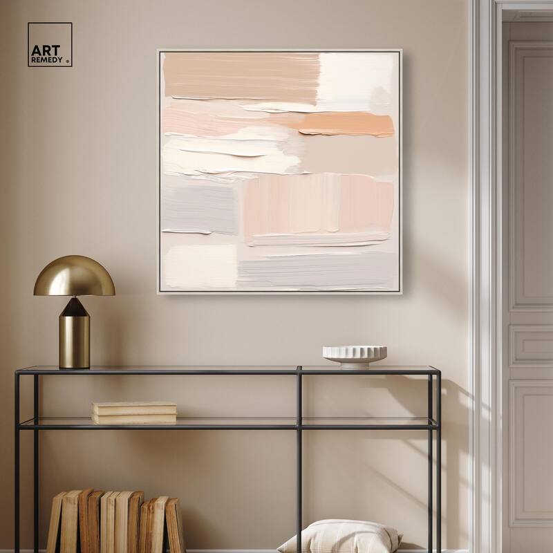 Roseate Cream Tones III Canvas by Art Remedy