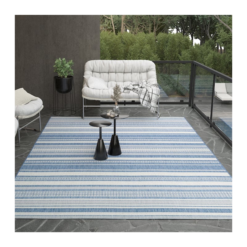 Dream Decor Rugs Pergola Bower Stripe Indoor Outdoor Area Rug