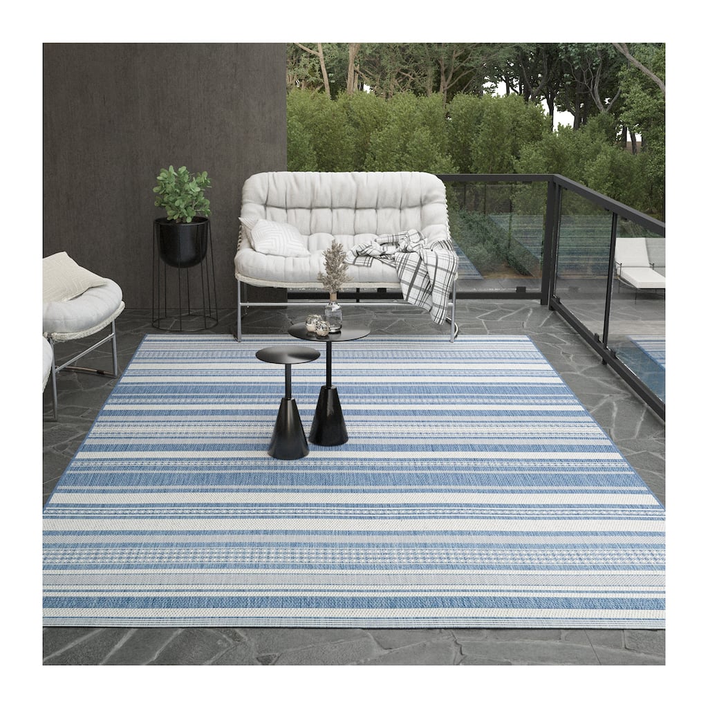 Dream Decor Rugs Pergola Bower Stripe Indoor Outdoor Area Rug