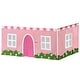preview thumbnail 1 of 8, Max and Lily Cotton Underbed Farmhouse Curtain Light Pink/White