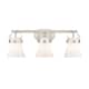Option Satin Nickel / Matte White