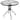 Costway 32''Outdoor Patio Round Table Tempered Glass Top