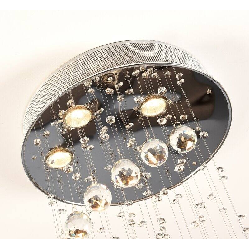Maxax 5 - Light Unique Tiered Chandelier with Crystal Accents - MX16004-C