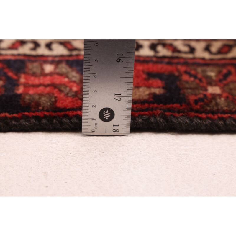 ECARPETGALLERY Hand-knotted Andelz Red Wool Rug - 3'1 x 10'1